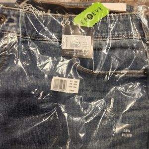 Voyager high rise boot cut jeans 24 W blue